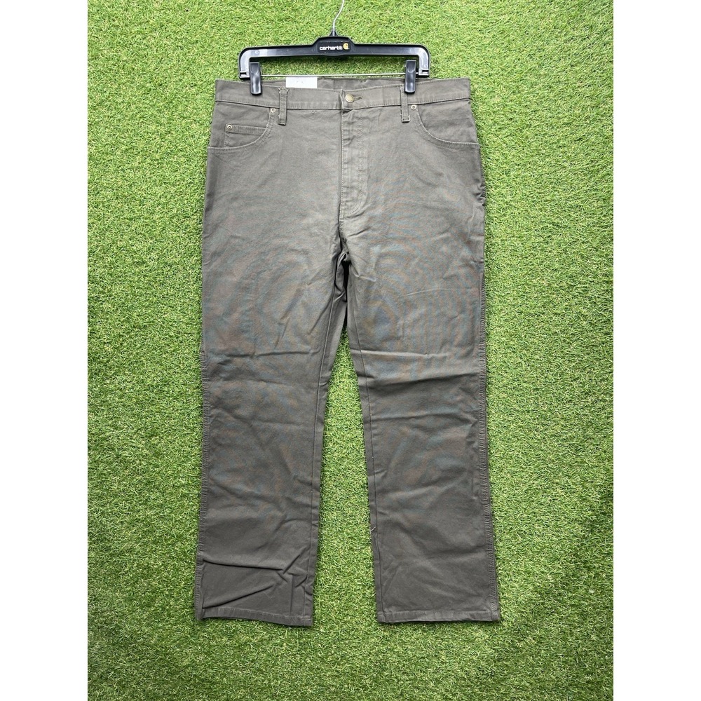 Dickies Duck Canvas Carpenter Pants Mens 36x30 Work Wear Straight Brown NWT
